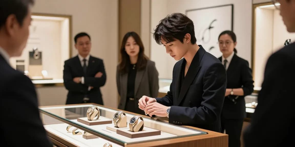 Showcase of Rolex super clone watches on display, highlighting luxury craftsmanship in an upscale store setting.