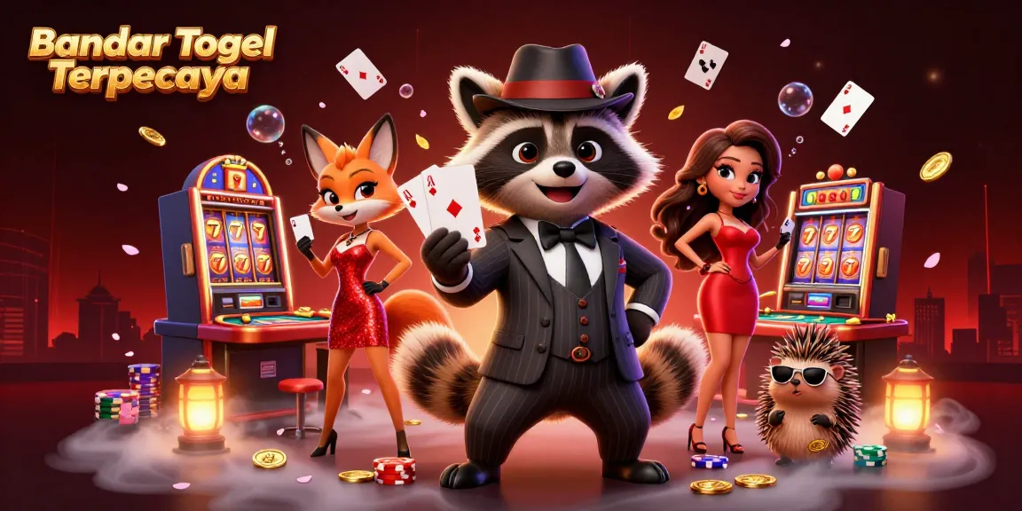 Engage with Bandar Togel Terpercaya featuring charismatic characters in a vibrant casino scene