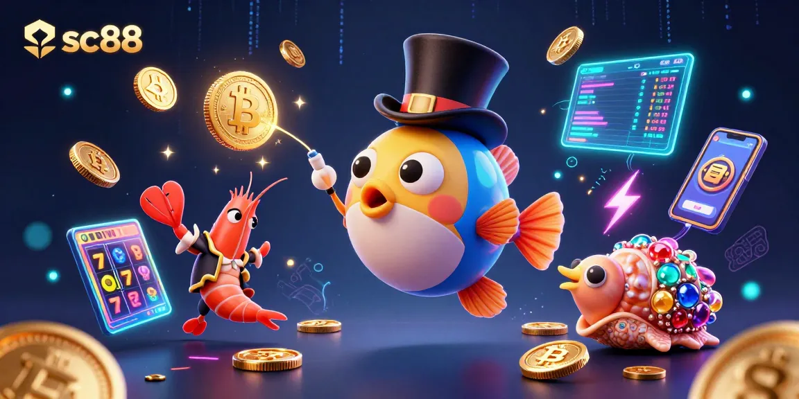 Experience sc88 at its finest with an exciting underwater casino adventure featuring animated deep-sea characters.
