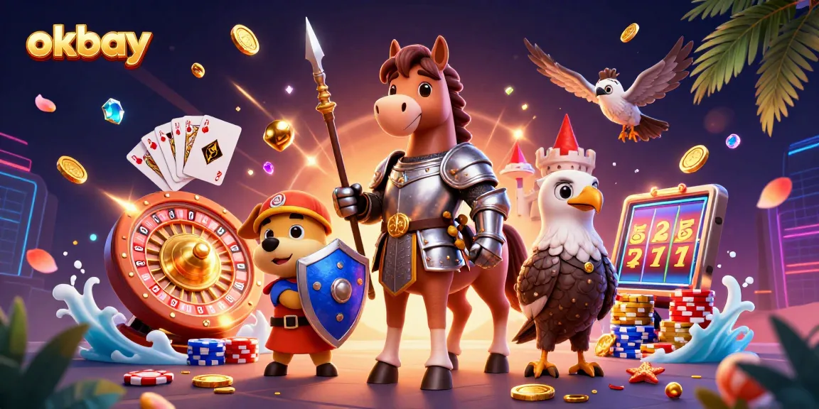 Experience thrilling action at okbay with dynamic casino gaming elements and vibrant 3D characters.