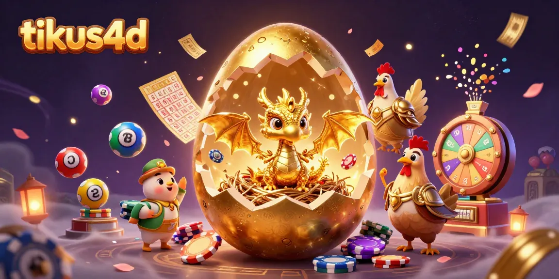 Play and win with tikus4d's dazzling golden dragon and vibrant lottery elements.
