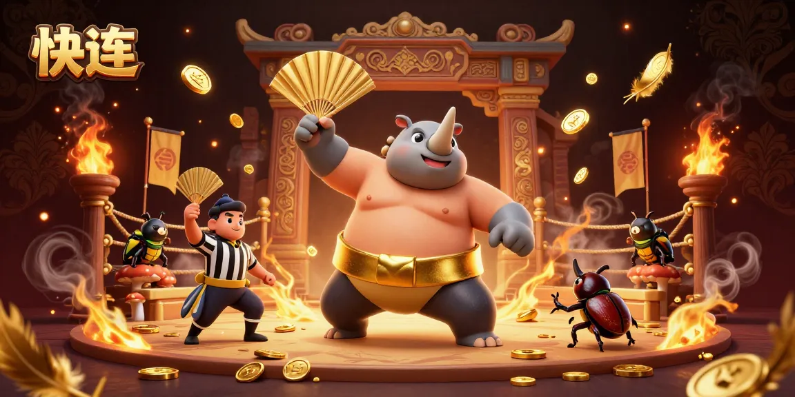 快连 enhances your gaming experience with golden coins and a dynamic beetle championship atmosphere.