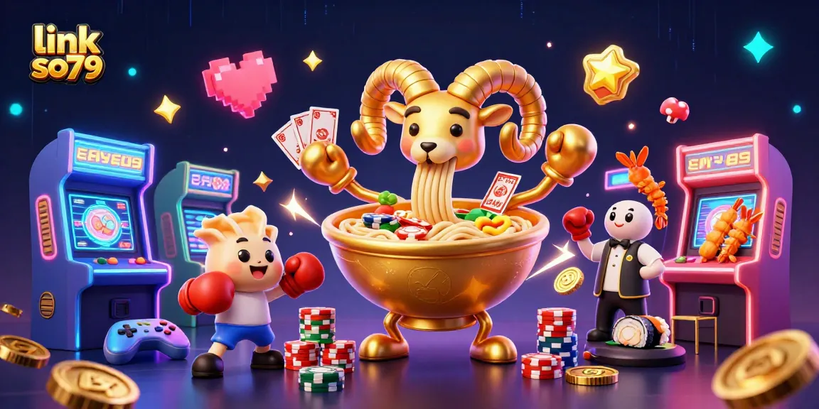 Experience the thrill of the casino with the link so79 dynamic illustration featuring vibrant characters and game elements.