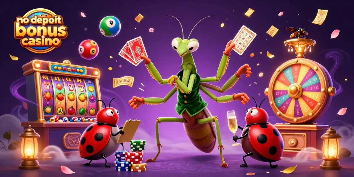 Experience the excitement of a no deposit bonus casino with dynamic characters and vibrant game elements.
