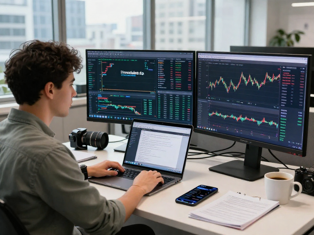 Operador analizando datos de Immediate Edge en su espacio de trabajo moderno.