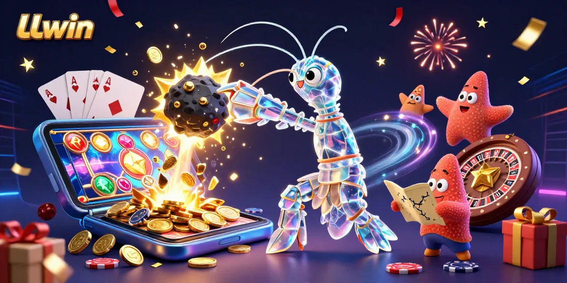Experience LLwin's thrilling gameplay with vibrant 3D characters and casino elements