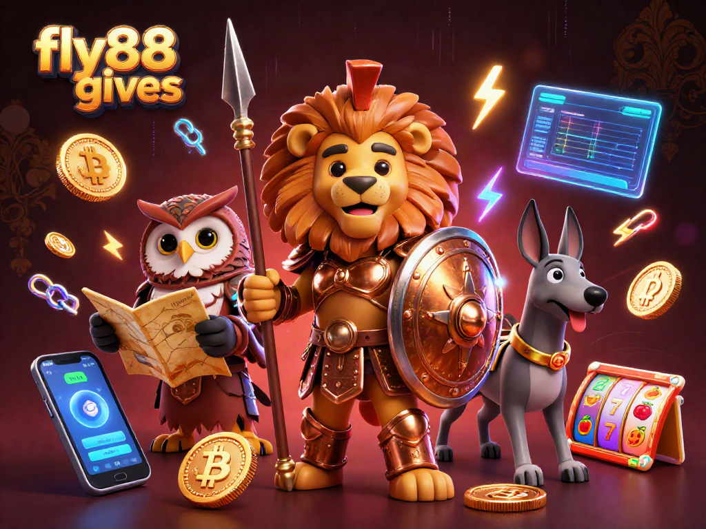 Engage with fly88 gives in a dynamic casino universe with a Spartan lion, owl strategist, and greyhound messenger.
