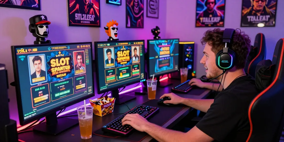 Engaging scene of a player enjoying Slot Scatter Hitam gameplay in a vibrant gaming room.