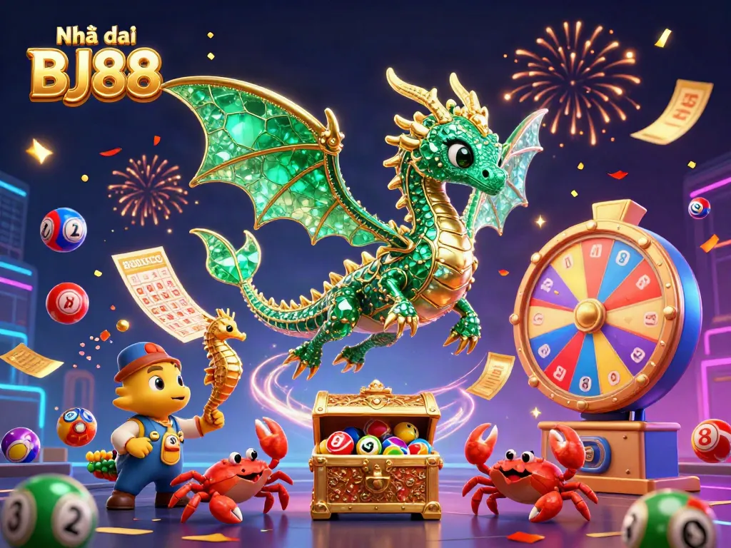 Join the excitement at Nhà cái BJ88 with vibrant lottery elements and enchanting game visuals!