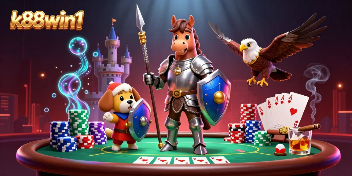 Experience thrilling gaming moments with k88win1's immersive casino atmosphere, featuring poker and excitement.