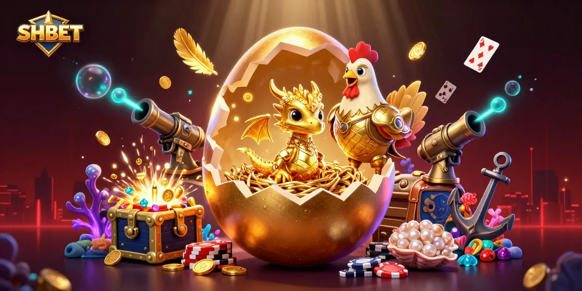 Win big at SHBET with captivating casino games featuring a golden baby dragon and poker chips.