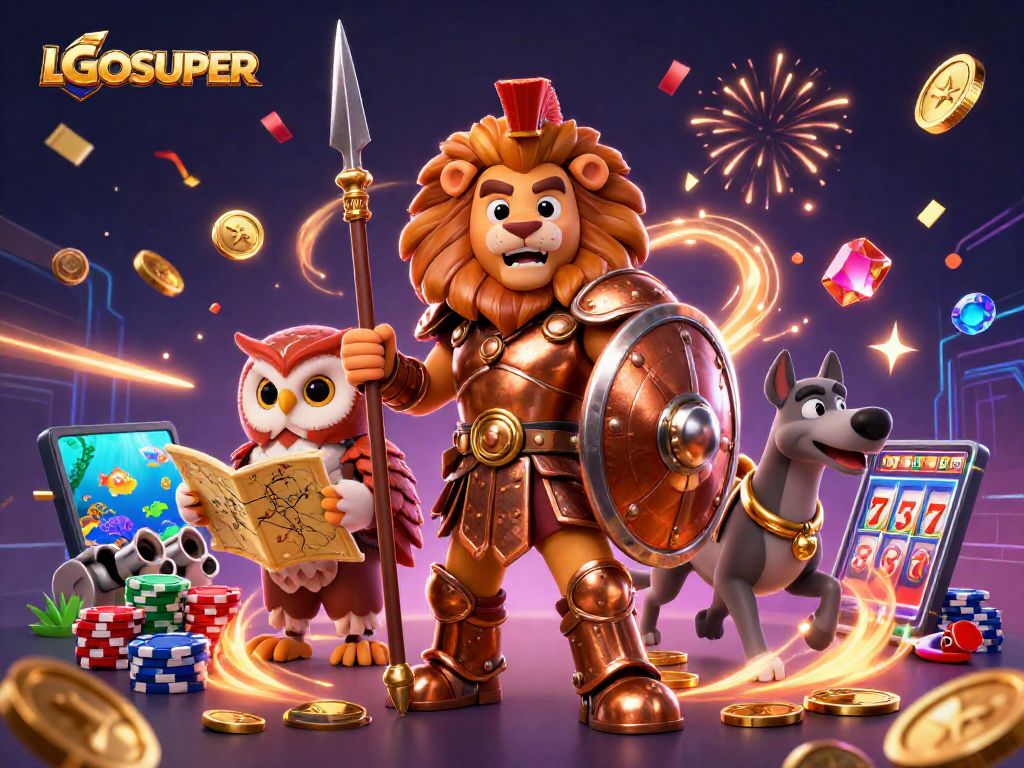 Experience thrilling moments with LGOSUPER's underwater fish shooting action and vibrant casino excitement.