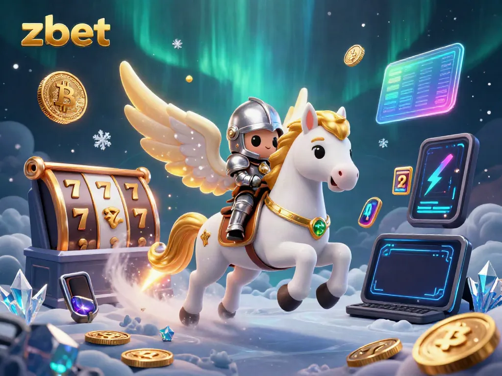 Experience the thrill of zbet with interactive slot games, golden horse, and crypto elements in a vibrant digital scene.