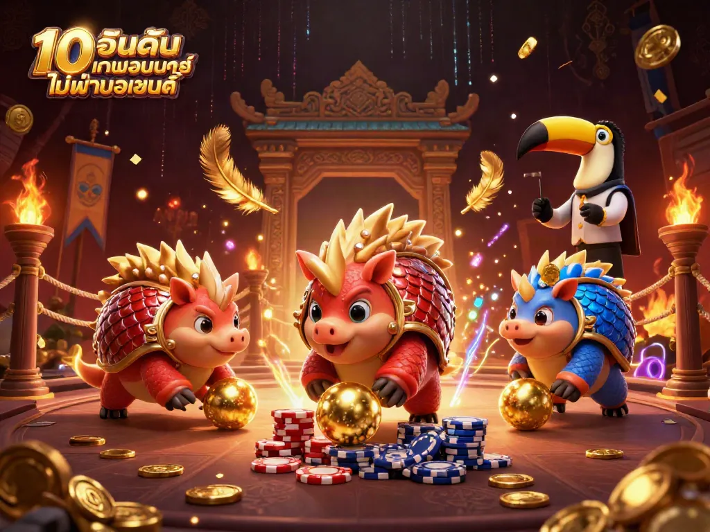 เล่นเกมพนันกับ 10 อันดับ เว็บพนันออนไลน์ ไม่ผ่านเอเย่นต์ โดยเห็นตัวละครในฉากคาสิโนที่เต็มไปด้วยรายละเอียด