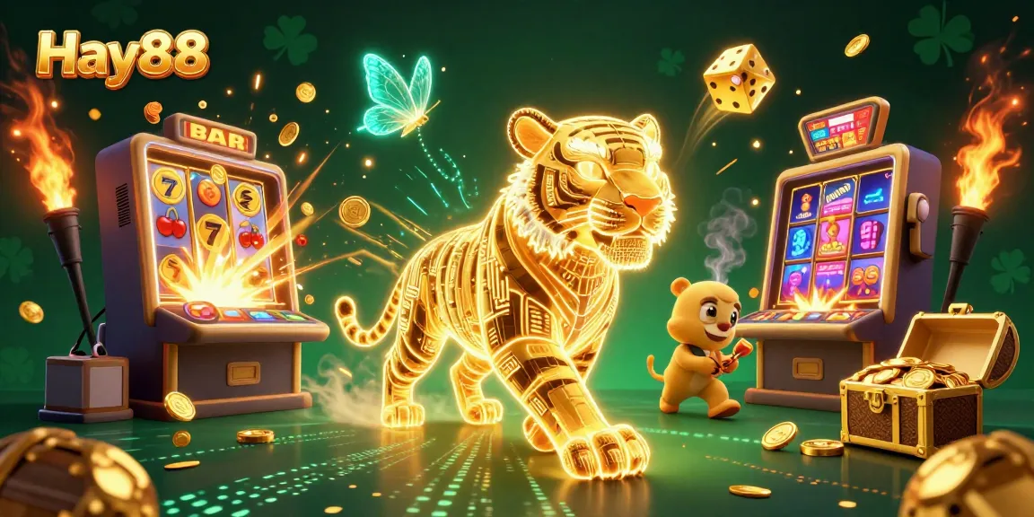 Experience thrilling casino action at Hay88 with a winning jackpot explosion and vibrant game elements.