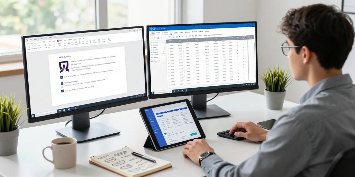 WPS下载的办公环境展示，用户使用WPS Office进行文档编辑和数据分析。