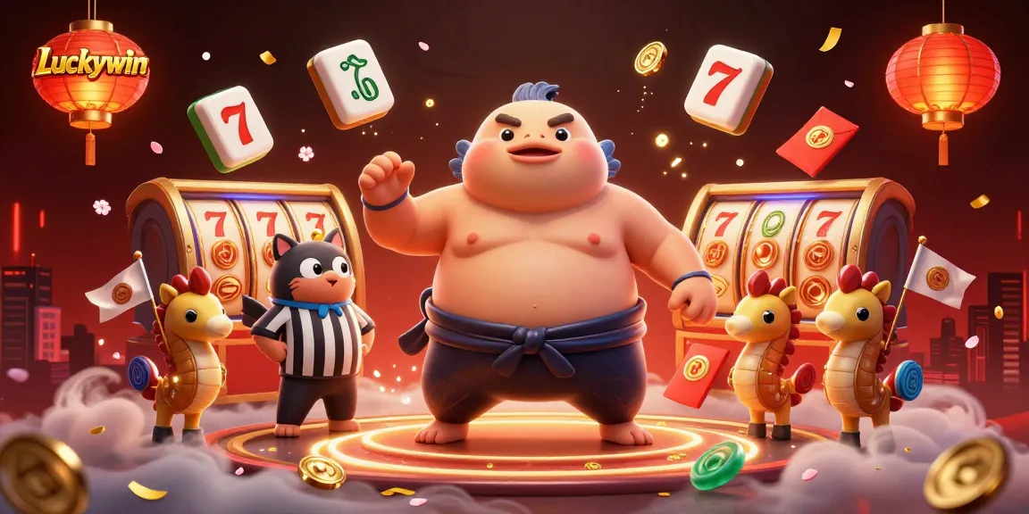 Experience thrilling gaming adventures with Luckywin in this vibrant underwater casino scene.