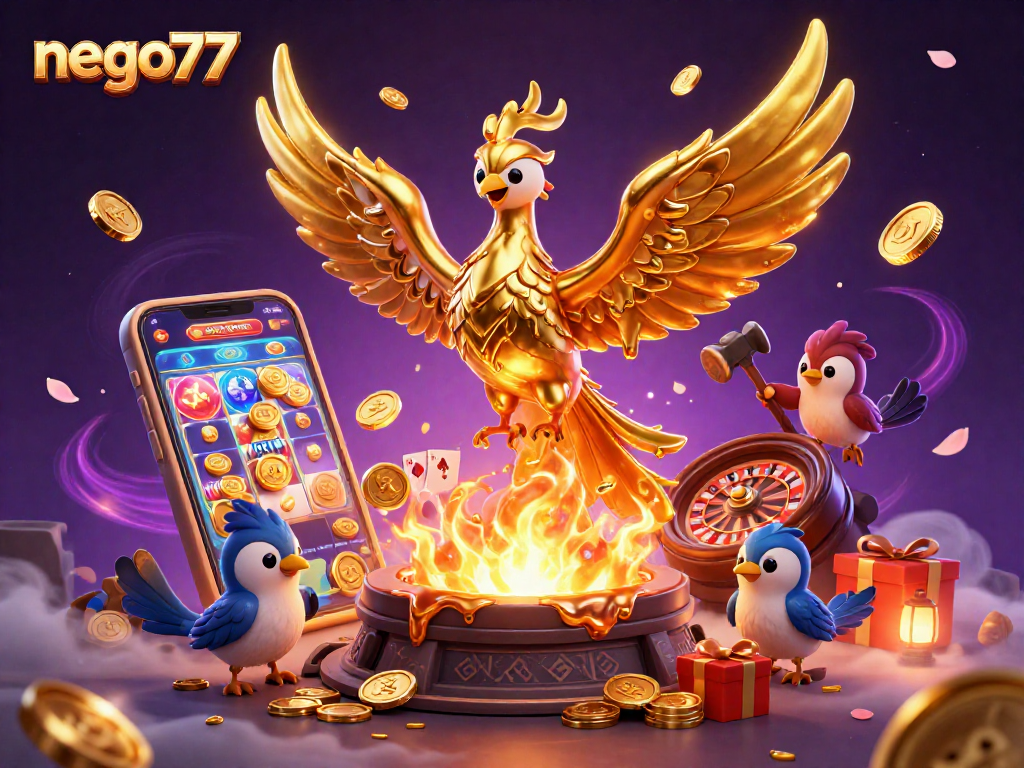 Experience thrilling wins at nego77 with a golden phoenix and exciting casino games in a dynamic online gambling scene.