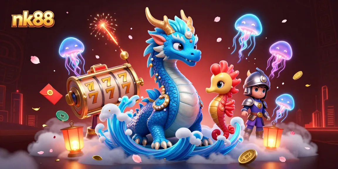 Play and win on nk88 with vibrant slot reels and enchanting underwater themes.