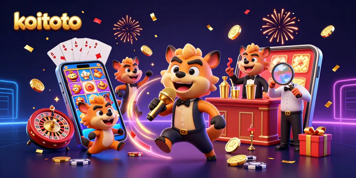 Koitoto's animated hyenas bring excitement to the casino with a comedy show, drinks, and lively gambling elements.