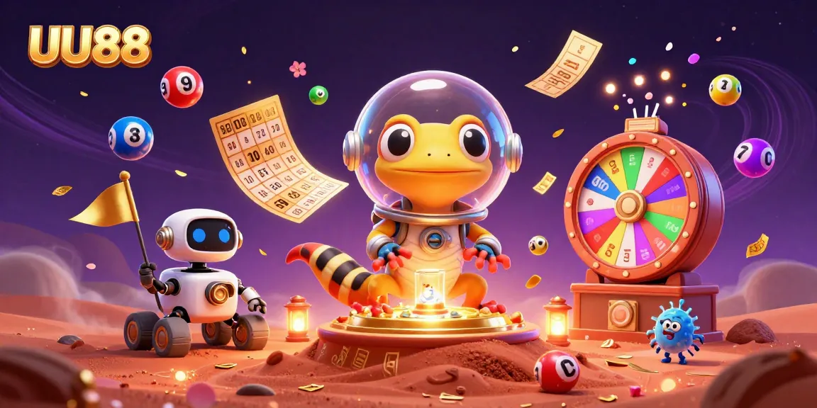 Engage in thrilling activities at UU88, where Martian gecko discovers golden casino delights.
