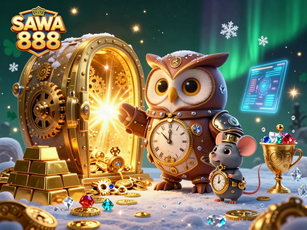 Engage with SAWA 888 in a vibrant 3D casino adventure featuring treasures and excitement.