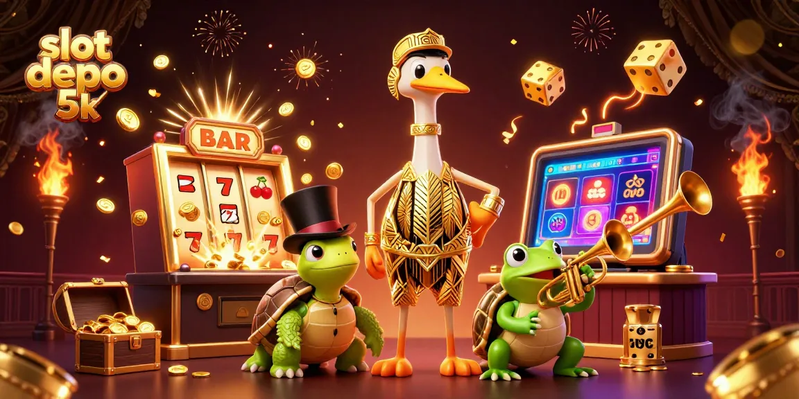 Experience thrilling gameplay with slot depo 5k as you navigate exciting casino elements.