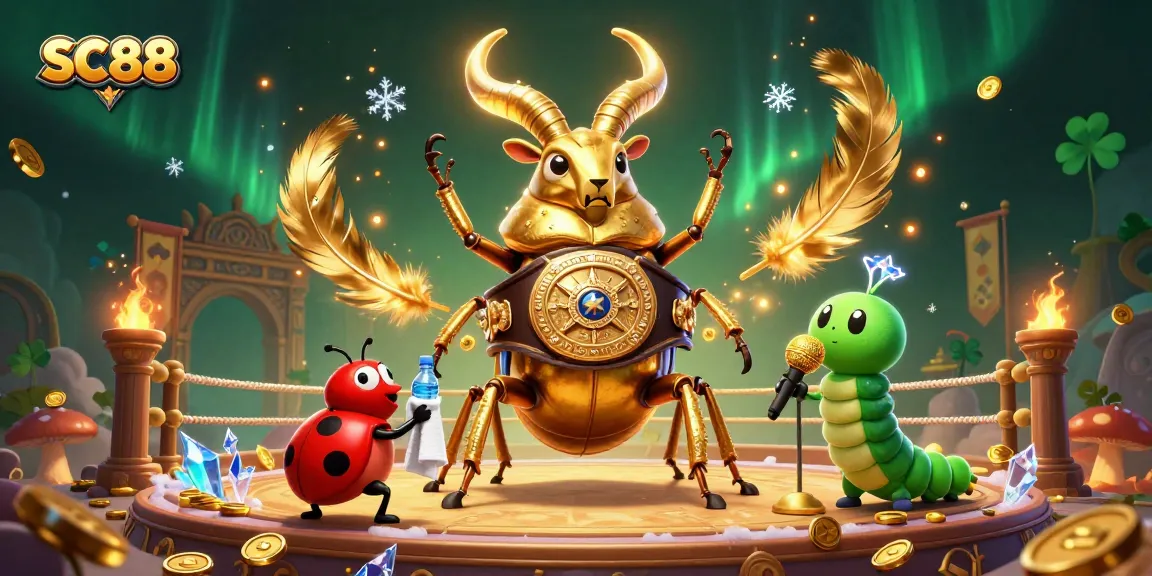 Experience thrilling bets with SC88 in a dynamic casino arena featuring whimsical characters.