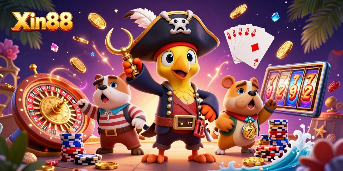 Experience thrilling gameplay at Xin88 with immersive casino elements in a vibrant scene.