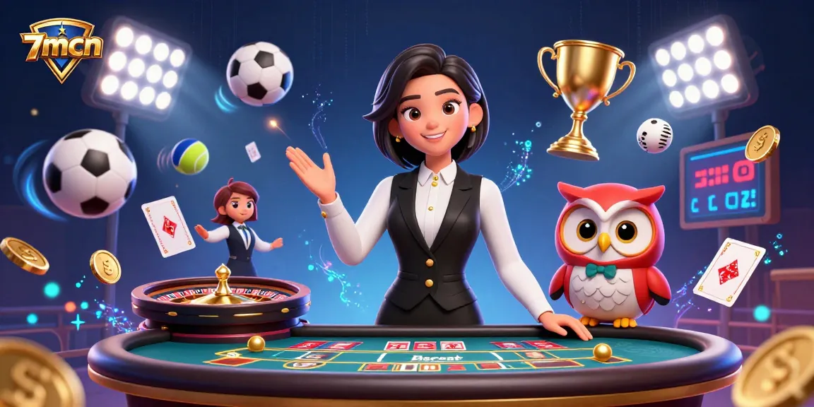 Engage in thrilling 7mcn sports betting with dynamic dealers and action-packed elements.