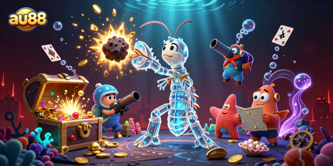 Engage with exciting thrills at au88, featuring a vibrant 3D underwater casino adventure.