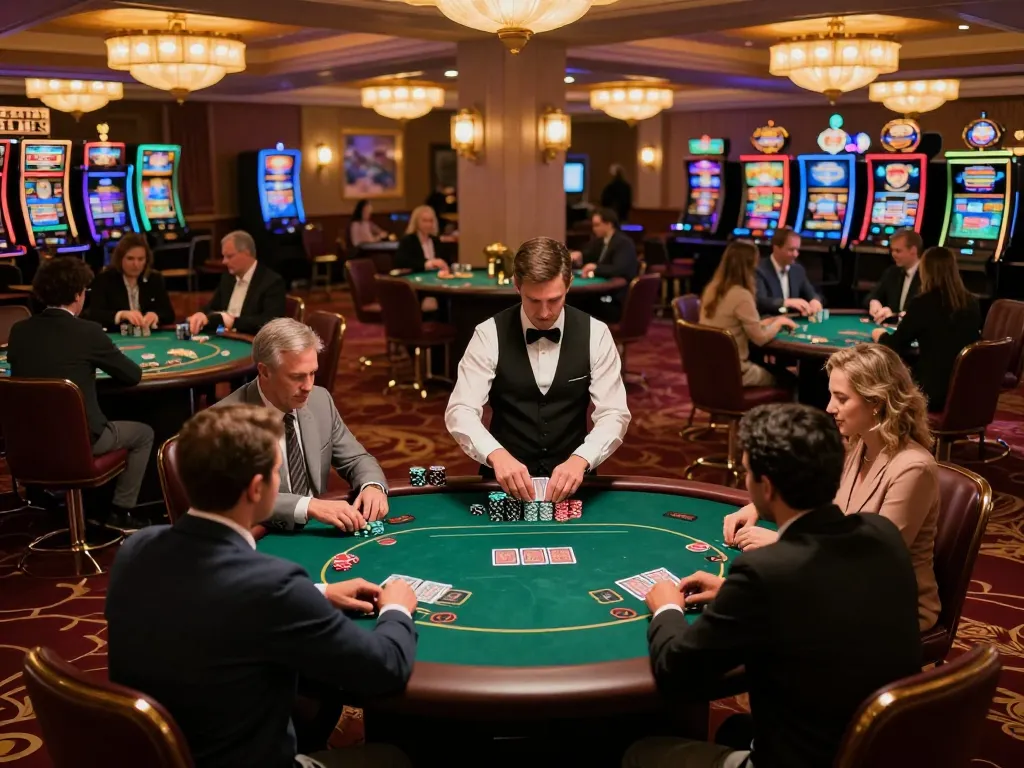 Experience the high-stakes thrill at LGOLUX LOGIN poker tables with players engaged in strategic gameplay.