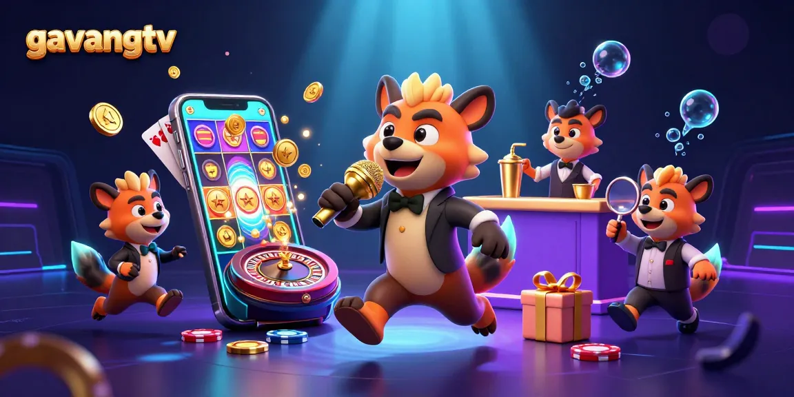 Experience gavangtv at a comedy casino featuring hilarious hyenas, vibrant game elements, and rich visuals.