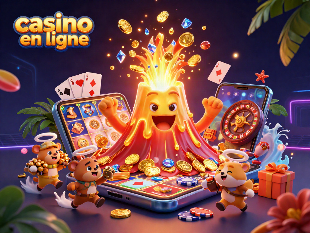 Jouez à des jeux de casino en ligne avec des trésors, des pièces d'or et une ambiance festive.
