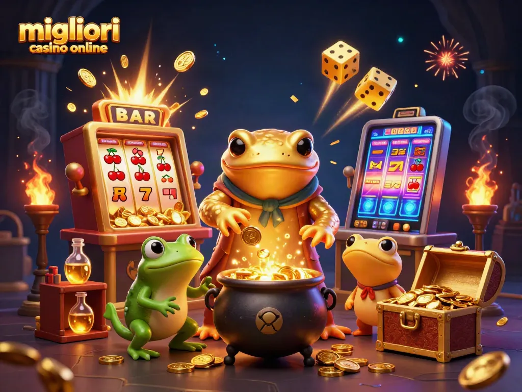 Visualizza i migliori casino online con il salamanadra alchimista e ricchezze d'oro.
