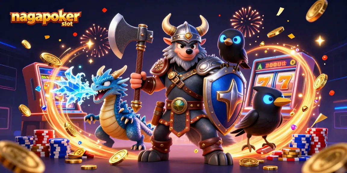 Spin the reels with nagapoker slot for thrilling jackpot chances in a vibrant casino scene.