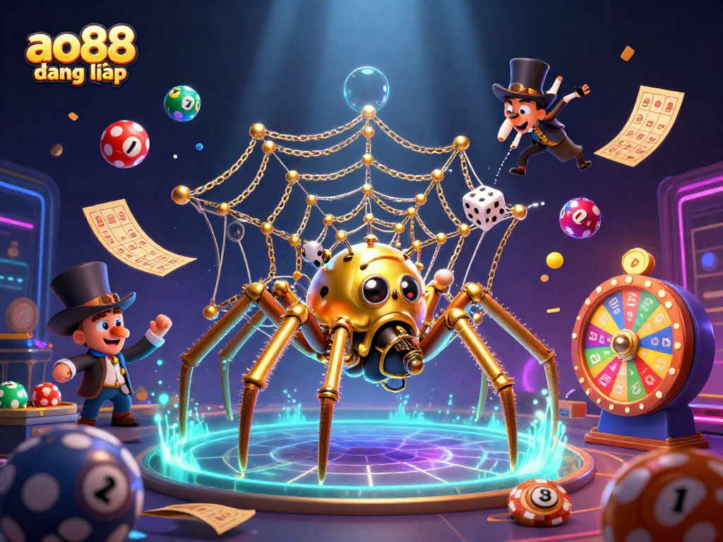 Catch exciting lottery wins at ao88 đăng nhập with colorful balls and golden tickets in a dynamic scene.