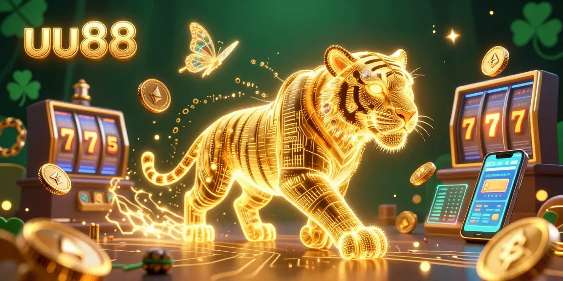 Engage in thrilling games at uu88 with a vibrant, immersive casino scene featuring digital elements.