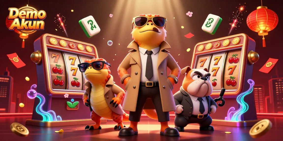 Experience the excitement of a Demo Akun in a vibrant casino scene with animated raptors.