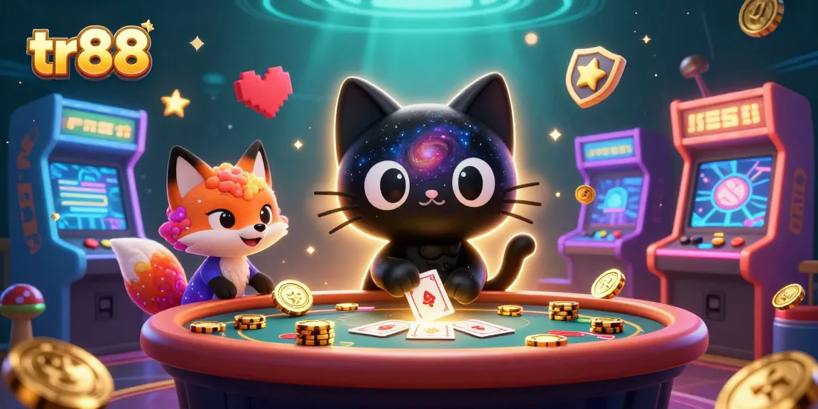 Experience thrilling gameplay at tr88 with a cosmic theme featuring vibrant characters and casino elements.