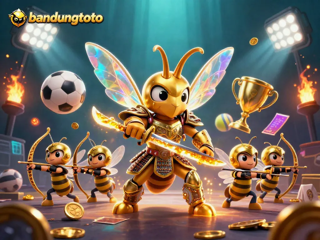 Engage with excitements of bandungtoto through vibrant 3D illustration of themed gambling elements.