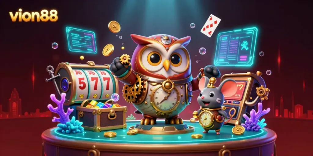 Experience thrilling gameplay at vion88 with vibrant graphics and immersive casino elements.