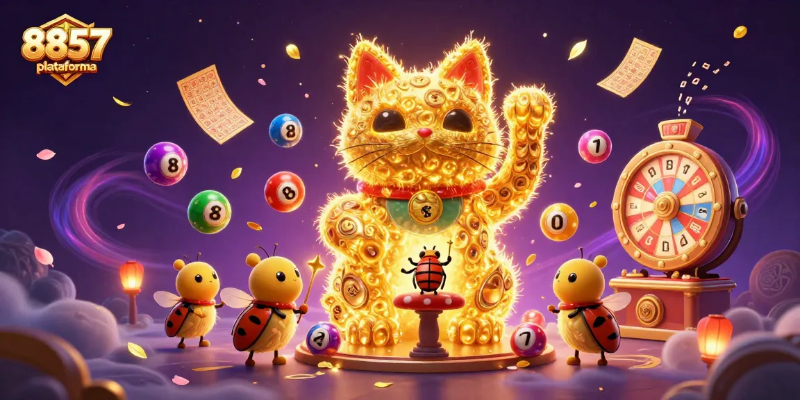 Jogue na 8857 plataforma e experimente a emoção dos jogos com o gato da sorte e fogos de artifício.