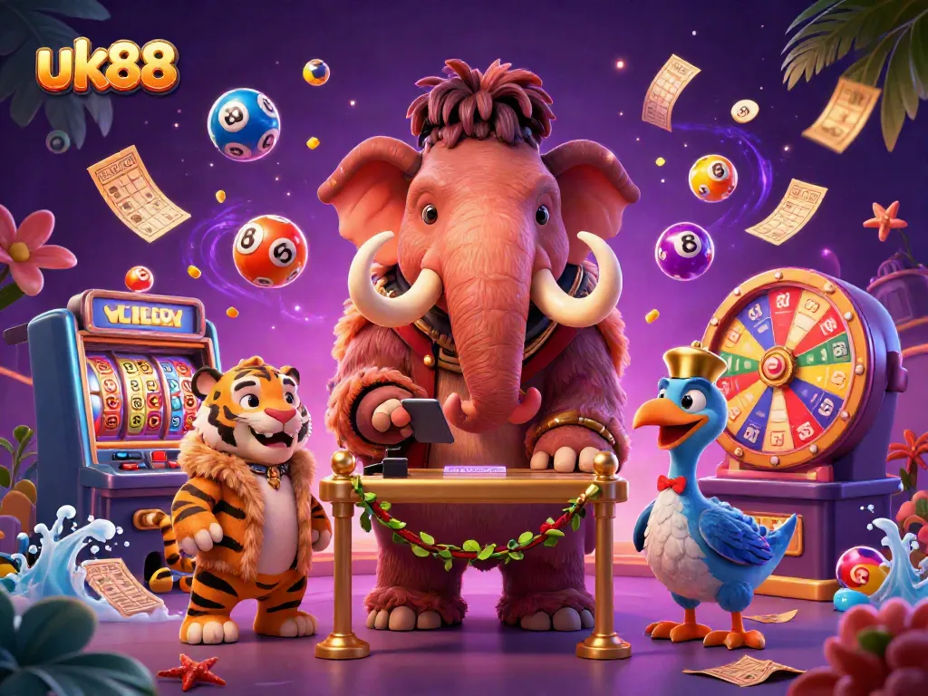 Engage with exciting slots and jackpots at uk88 with vibrant characters and dynamic casino elements.
