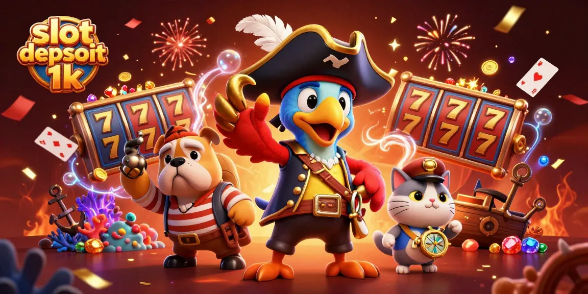 Engage with slot depsoit 1k action through vibrant pirate-themed slot games with unique casino elements.
