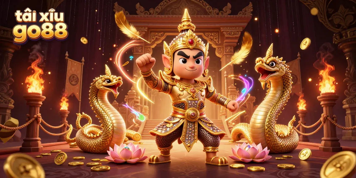Experience thrilling gameplay with tài xỉu go88, featuring vibrant characters and casino elements in an engaging scene.