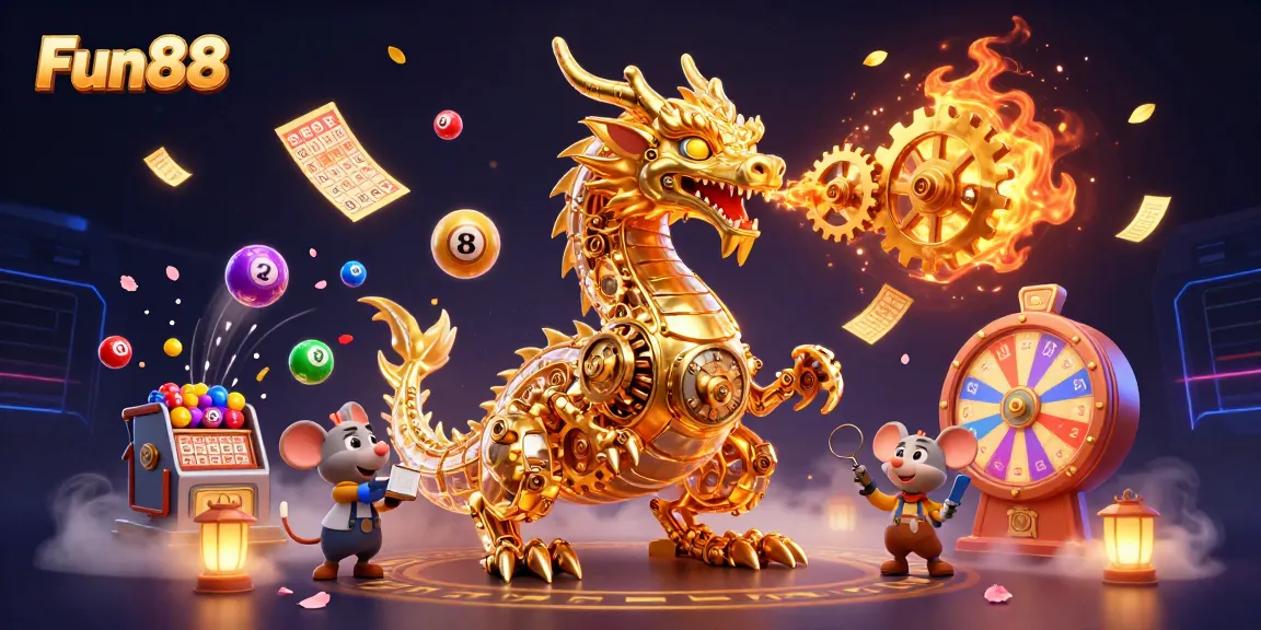 Engage with Fun88's exciting lottery scene featuring dynamic elements and vibrant visuals.