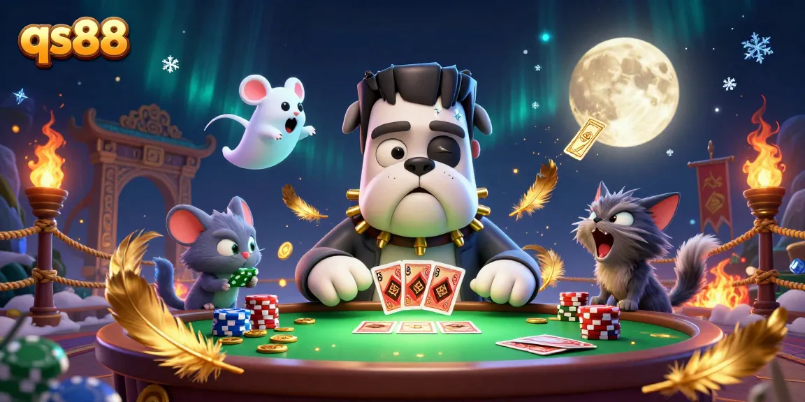 Experience thrilling gameplay at qs88 with whimsical casino characters and vibrant elements.