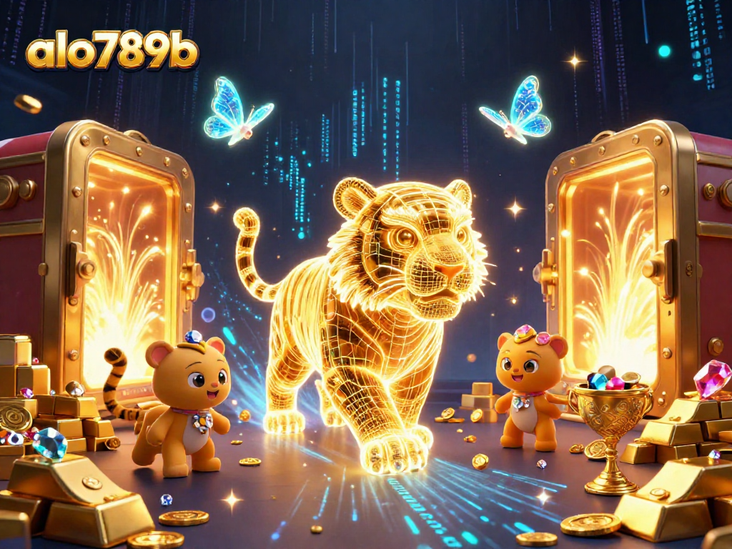 Win big with alo789b in an ultra-detailed casino landscape filled with treasures and vibrant energy.