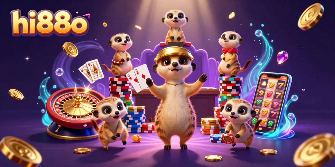 Experience thrilling sports betting action at hi88o with meerkats orchestrating an exciting casino environment.
